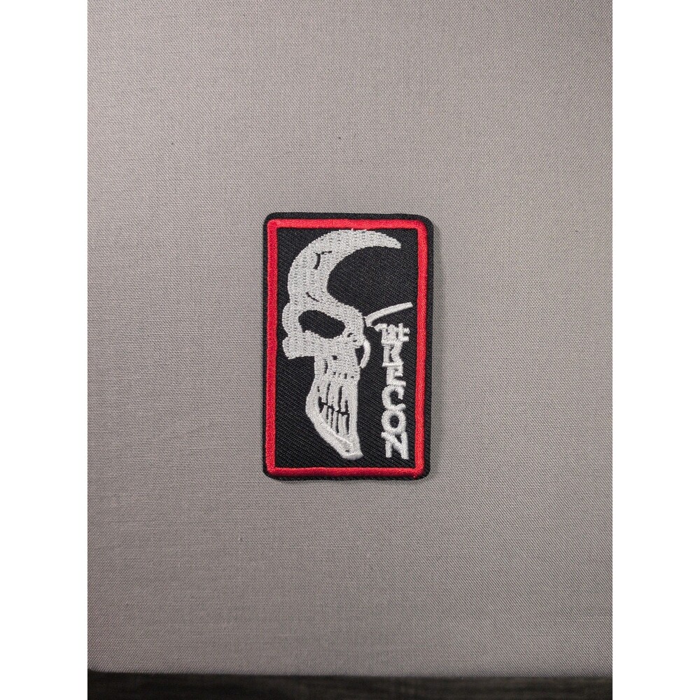 1st Recon Skull Iron On Patch | Military Patch